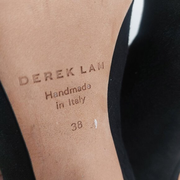 Derek Lam Black Suede Booties 8 Minimalist Chic 3.5 Heels Pointed Toe Dressy EUC - Picture 6 of 16